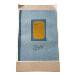 1912 Peerless Motor Cars Printer's Proof Catalog Cover Antique Brass Era Auto